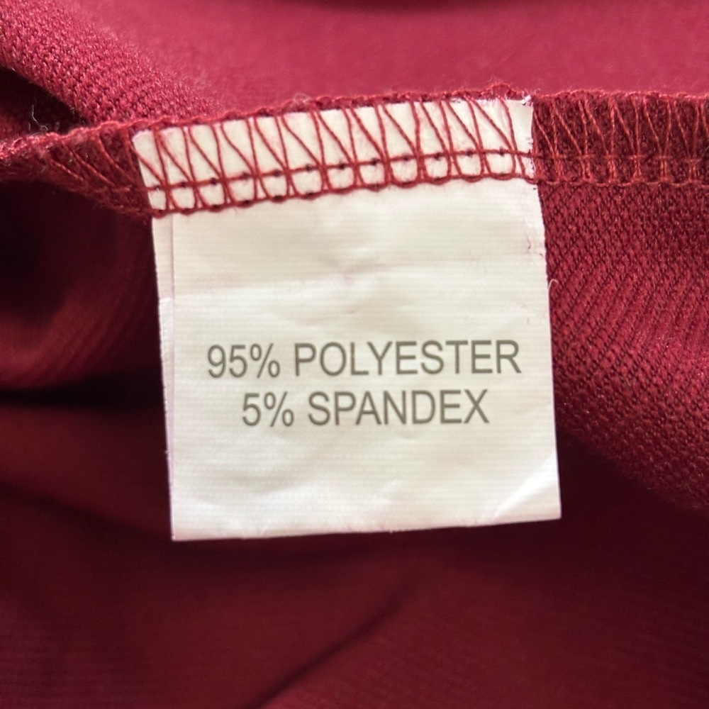 TECREW Maroon Hoodie with Drawstrings - Picture 6 of 10
